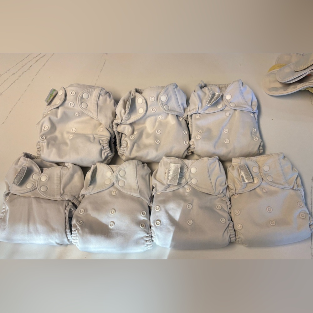 7 Bumgenius AIO cloth diapers